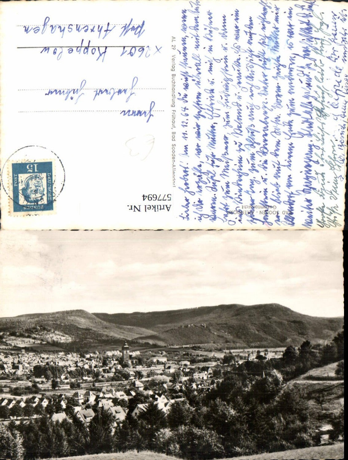 577694,Foto Ak Bad Sooden-Allendorf Gesamtansicht