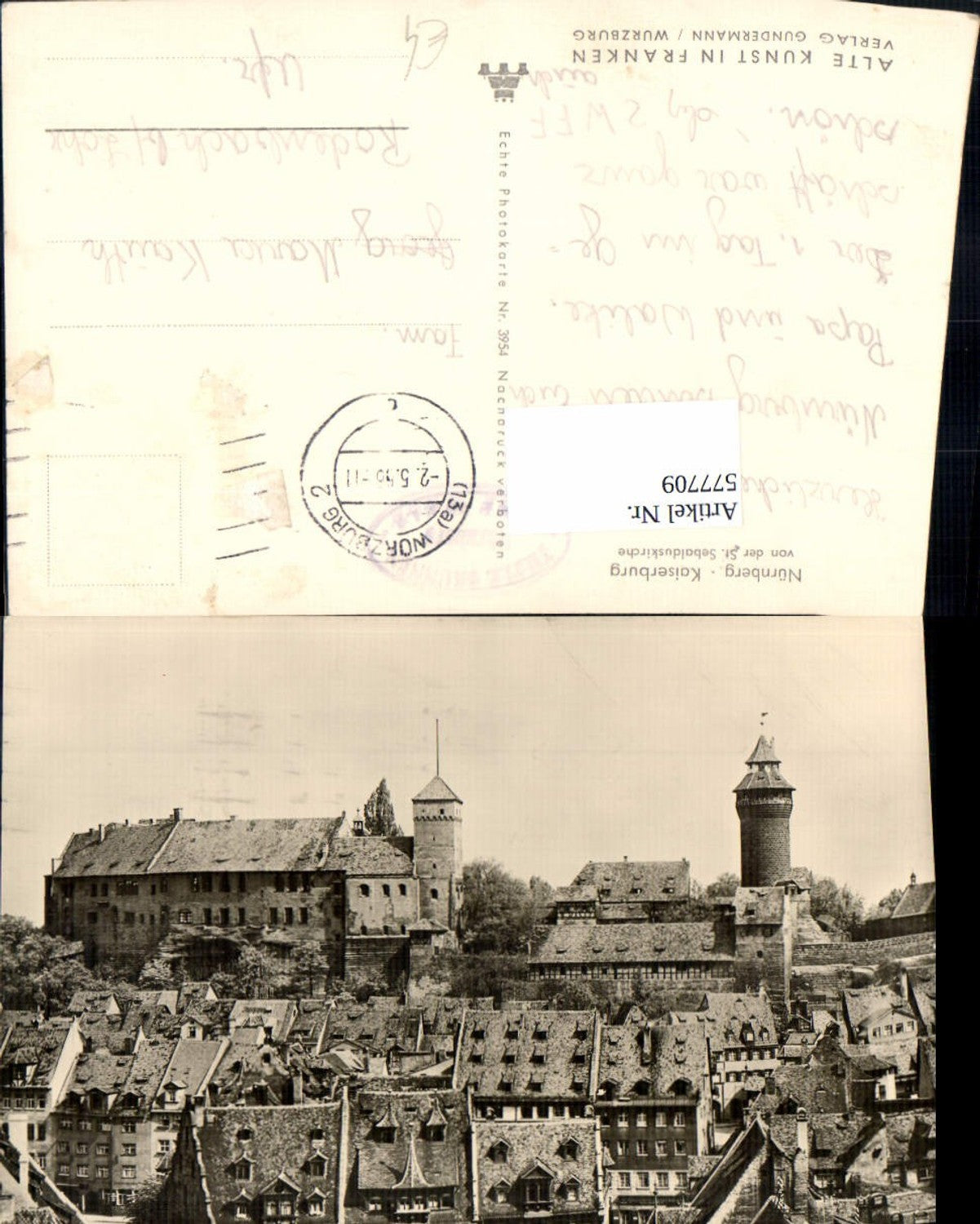 577709,Nürnberg Kaiserburg v. d. St Sebalduskirche