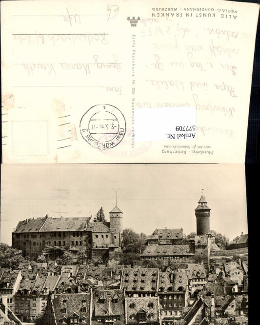 577709,Nürnberg Kaiserburg v. d. St Sebalduskirche