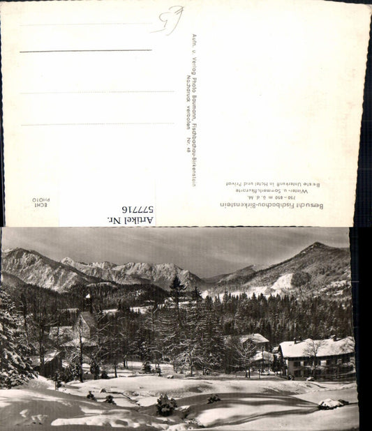 577716,Foto Ak Fischbachau Birkenstein Winteransicht