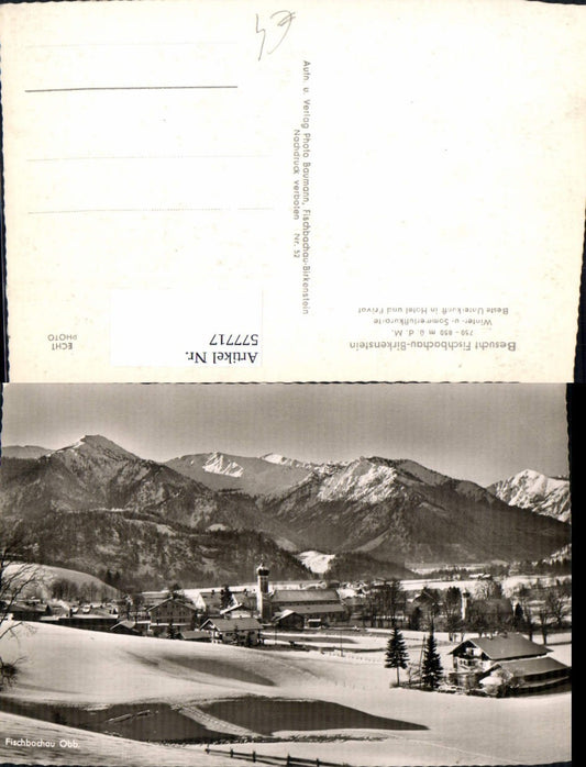 577717,Foto Ak Fischbachau Birkenstein Winteransicht