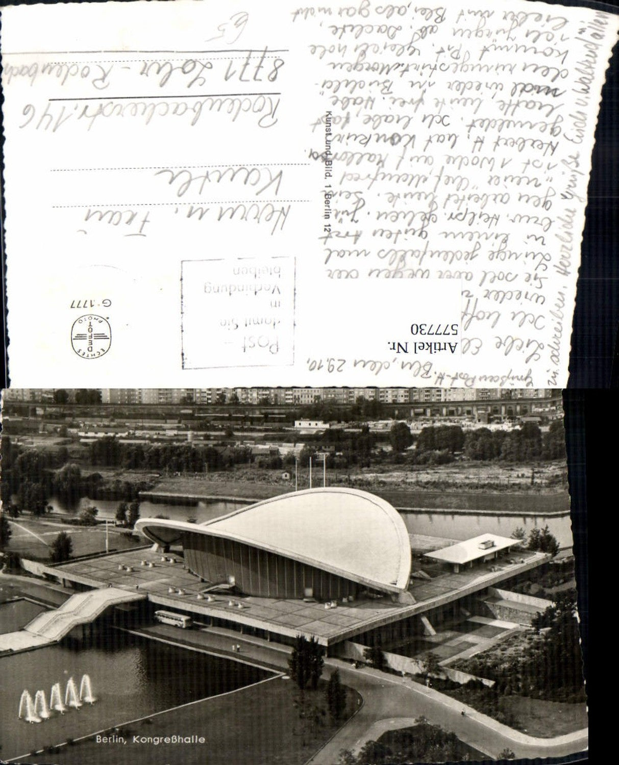 577730,Foto Ak Berlin Kongreßhalle