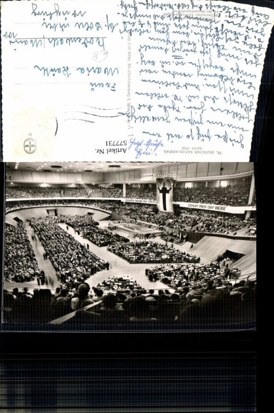 577731,Foto Ak Berlin 78 Deutscher Katholikentag 1958 Deutschlandhalle