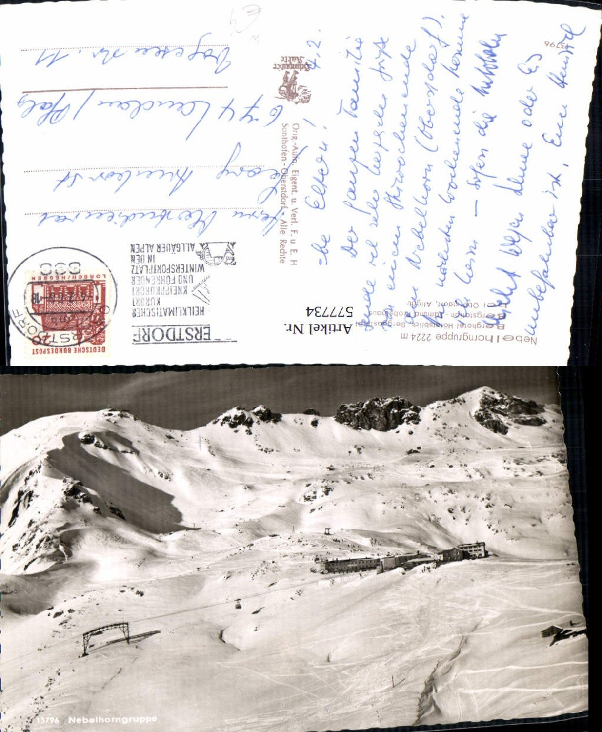577734, Nebelhorngruppe Berghotel Höfatsblick Oberstdorf Allgäu winter sports
