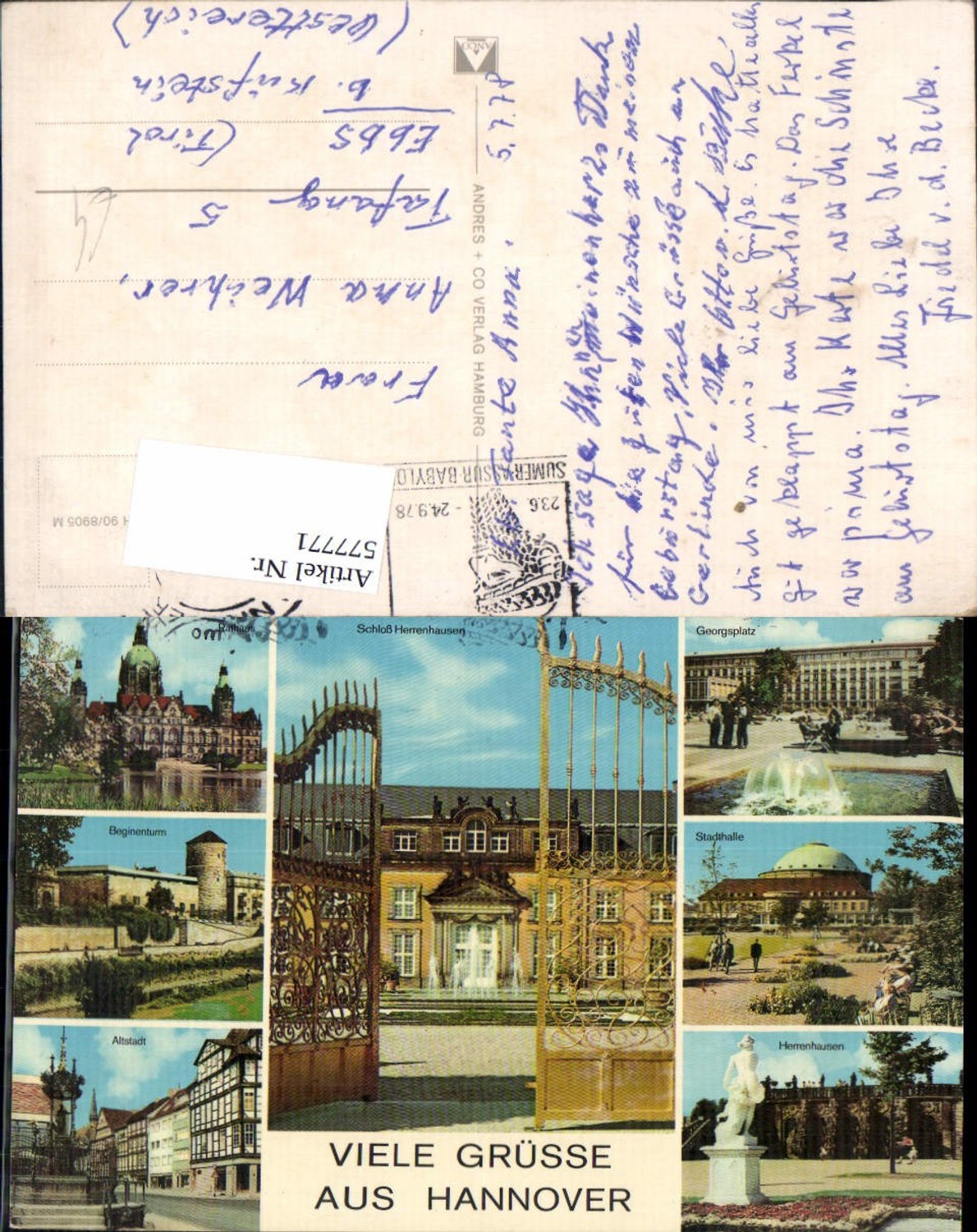 577771,Mehrbild Ak Hannover Schloss Herrenhausen Georgsplatz Altstadt