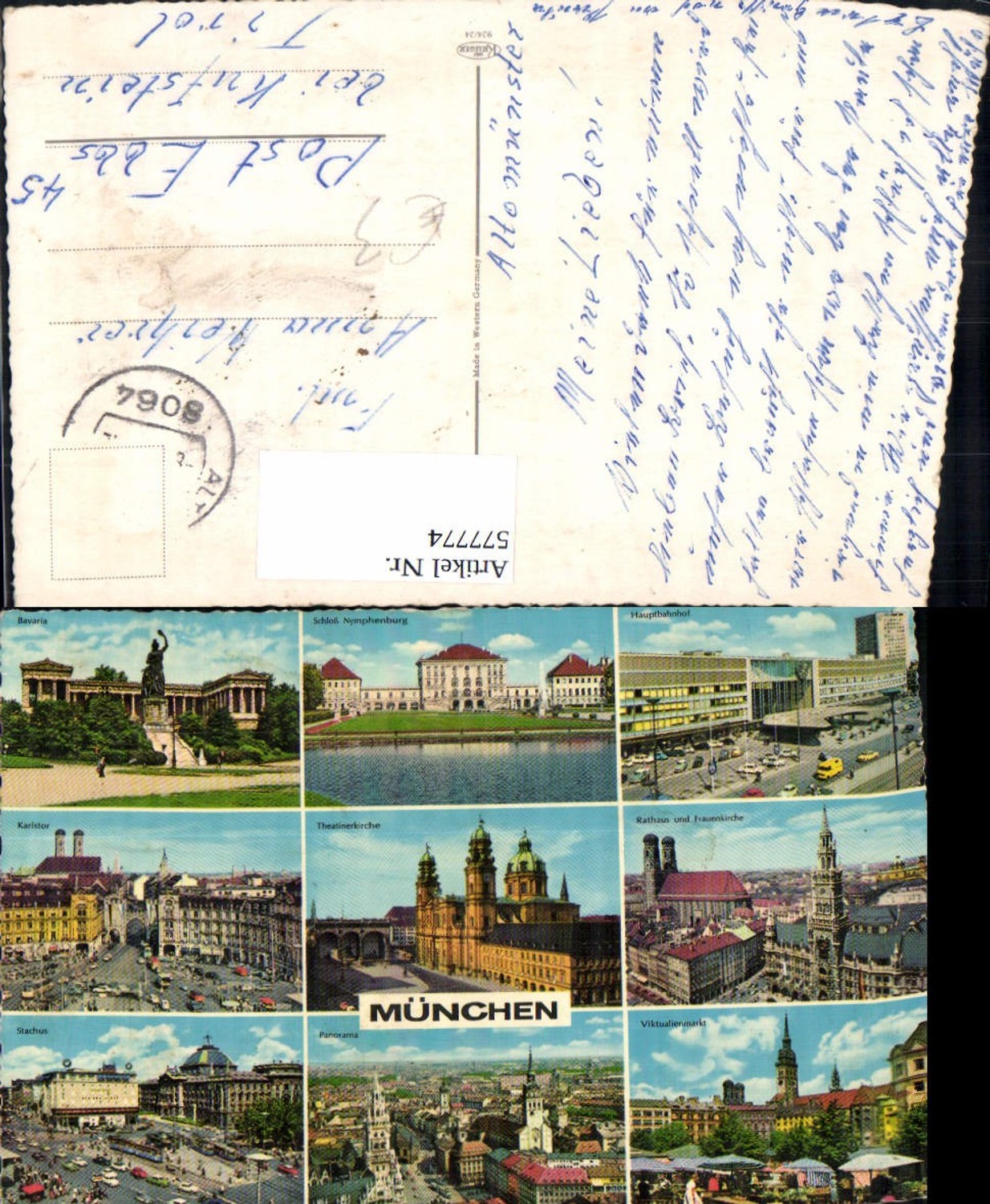 577774,Mehrbild Ak München Theatinerkirche Bavaria Stachus Rathaus
