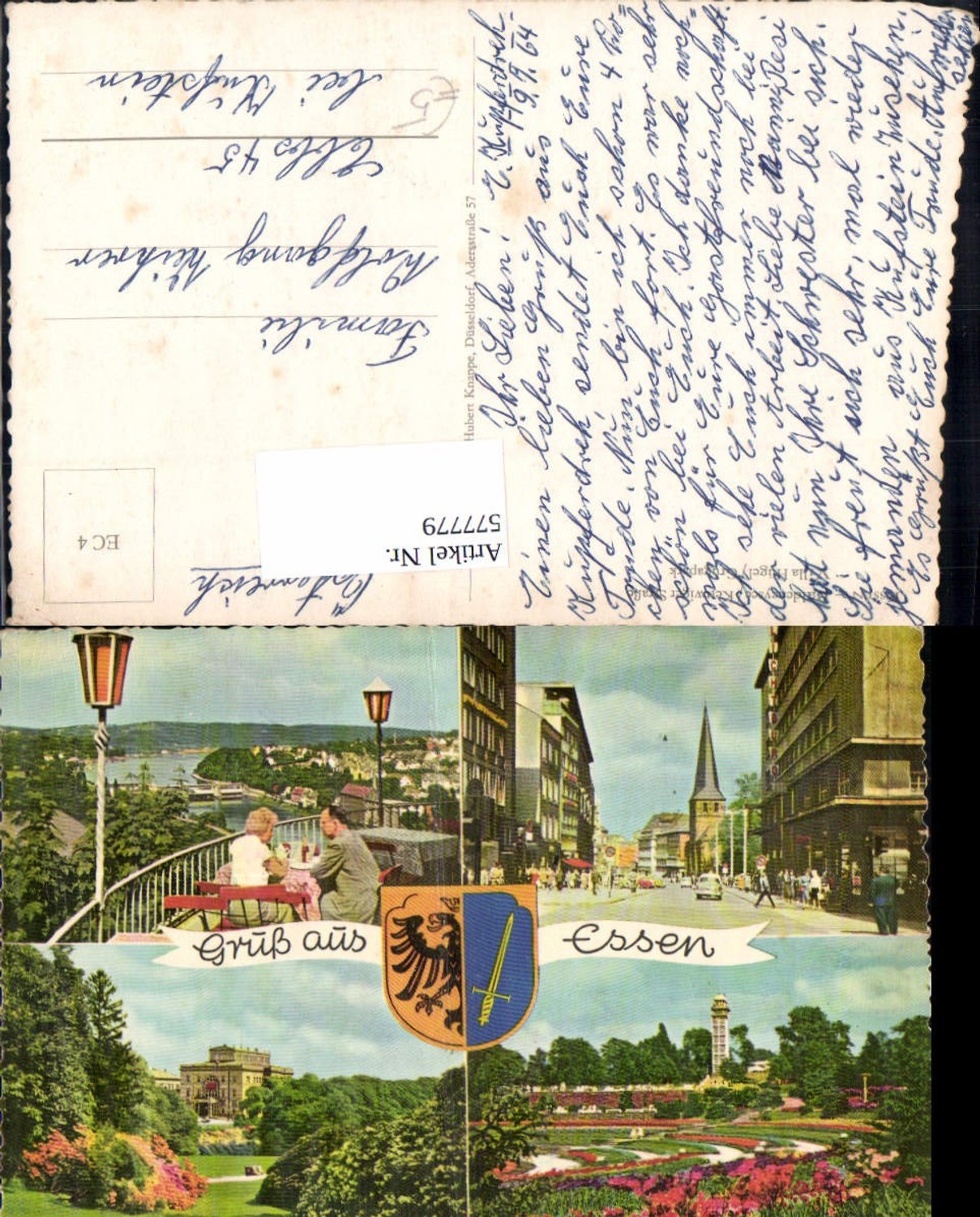 577779,Mehrbild Ak Essen Kettwiger Straße Villa Hügel Grugapark