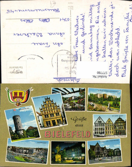 577780,Mehrbild Ak Bielefeld Am Alten Markt Sparrenburg Rathaus u. Stadttheater