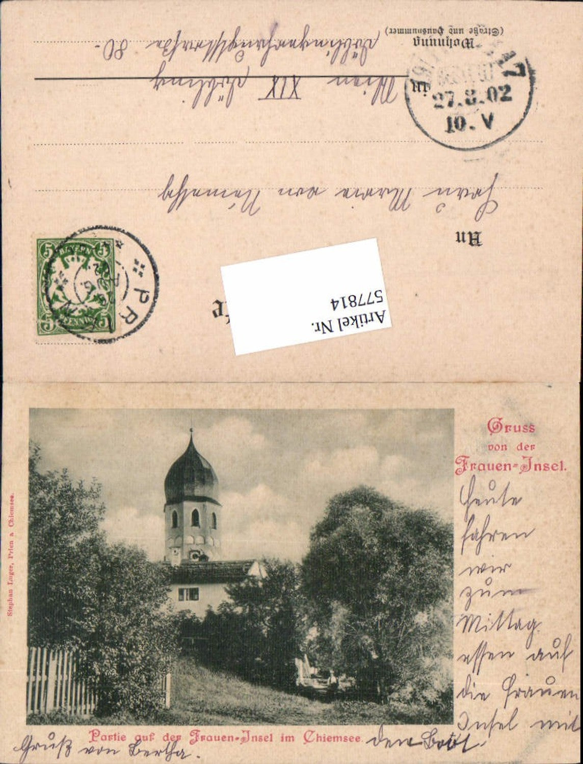 577814,Fraueninsel am Chiemsee Frauen-Insel Partie 1900