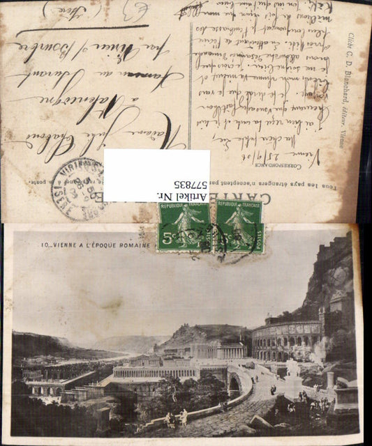 577835,Antike Vienne a l Epoque Romaine Römer Römische Bauten France