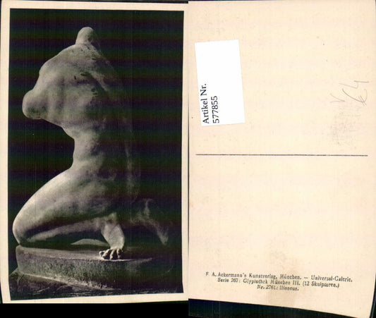 577855,Antike Ilioneus Skulptur pub F. A. Ackermann 267/2761