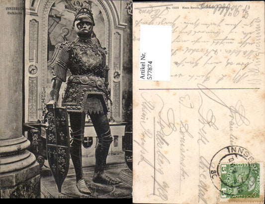 577874,Mittelalter Innsbruck Hofkirche König Artur v. England Ritter Rüstung
