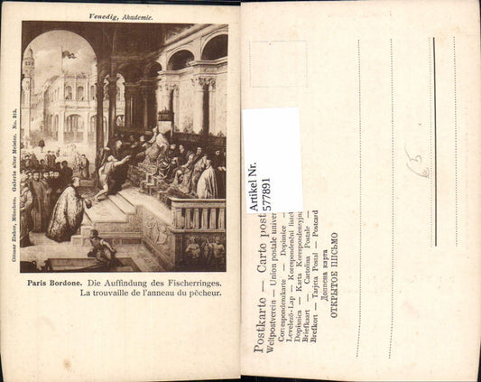 577891,Mittelalter Paris Bordone Auffindung d. Fischerringes pub Ottmar Zieher 315