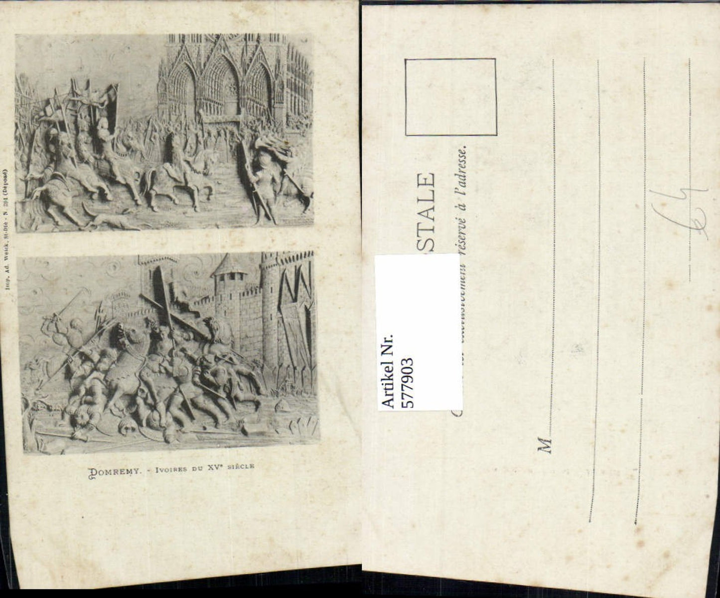 577903,Mittelalter Domremy Ivoires du XV siecle Relief Ritter Rüstung Kampf