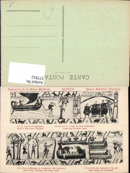 577912,Mittelalter Teppich Bayeux Queen Matildas Tapestry Tapisserie de la Reine Mathilde France