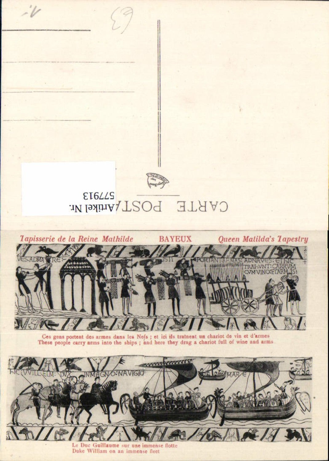 577913,Mittelalter Teppich Bayeux Queen Matildas Tapestry Tapisserie de la Reine Mathilde France