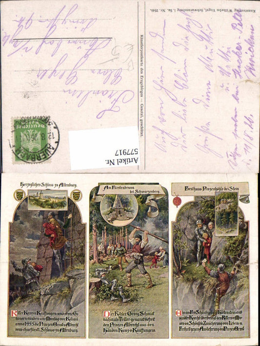 577917,Künstler Ak Erzgebirge Altenburg Köhler Georg Schmidt Ritter Rüstung Mittelalter