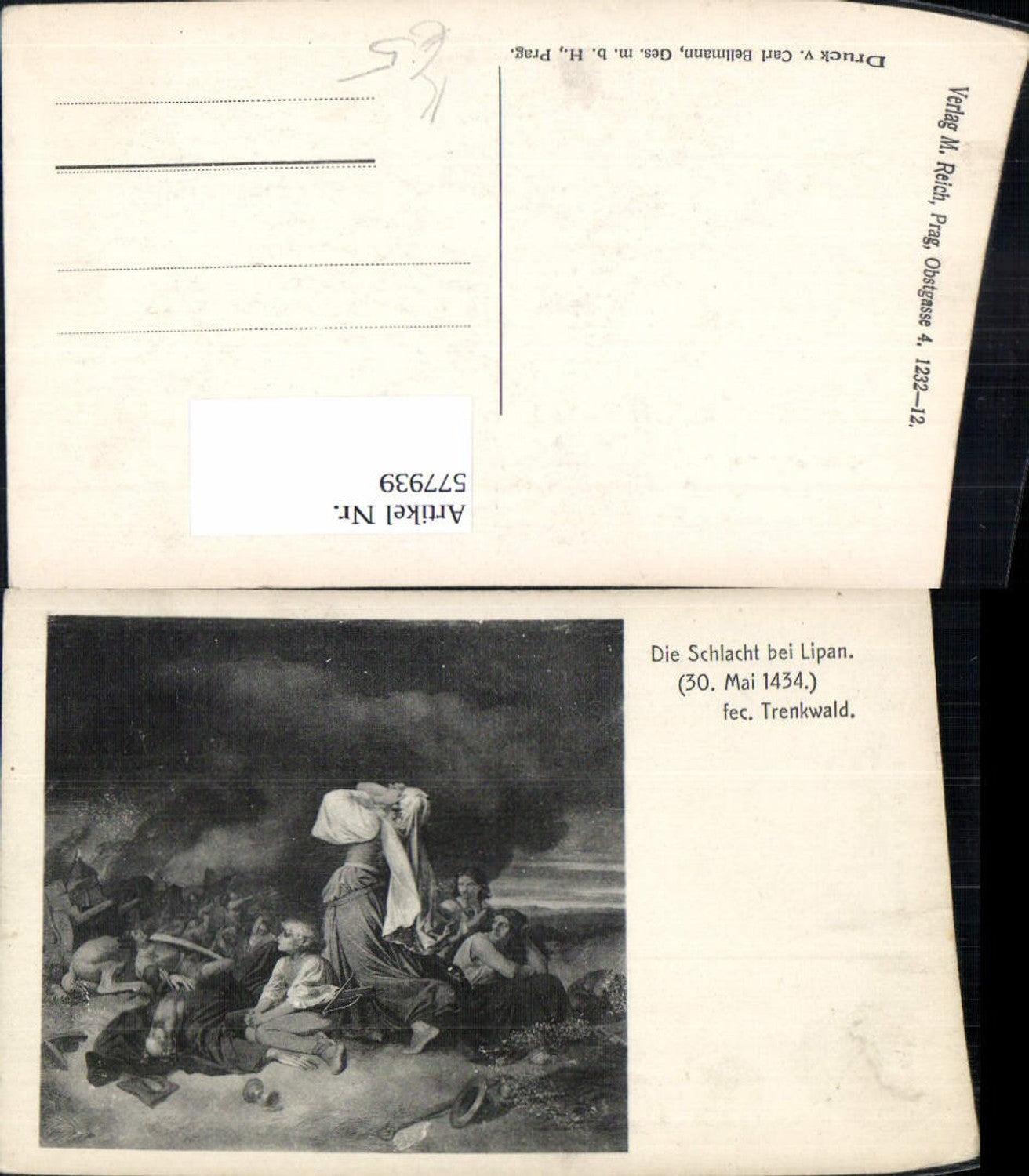 577939,Mittelalter fec. Trenkwald Die Schlacht b. Lipan 1434