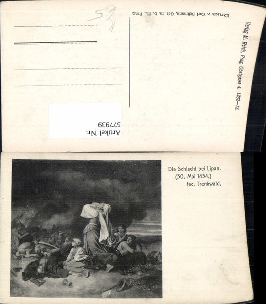 577939,Mittelalter fec. Trenkwald Die Schlacht b. Lipan 1434