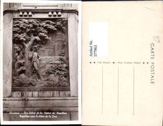 577963,Frühe Neuzeit Auxonne Bas-Relief de la Statue de Naoleon France