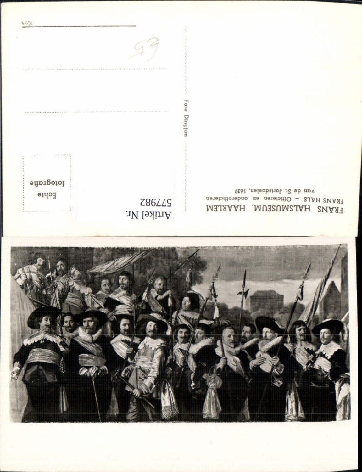 577982,Frühe Neuzeit Frans Hals Museum Haarlem Officieren en onderofficieren van de St Jorisdoelen 1639