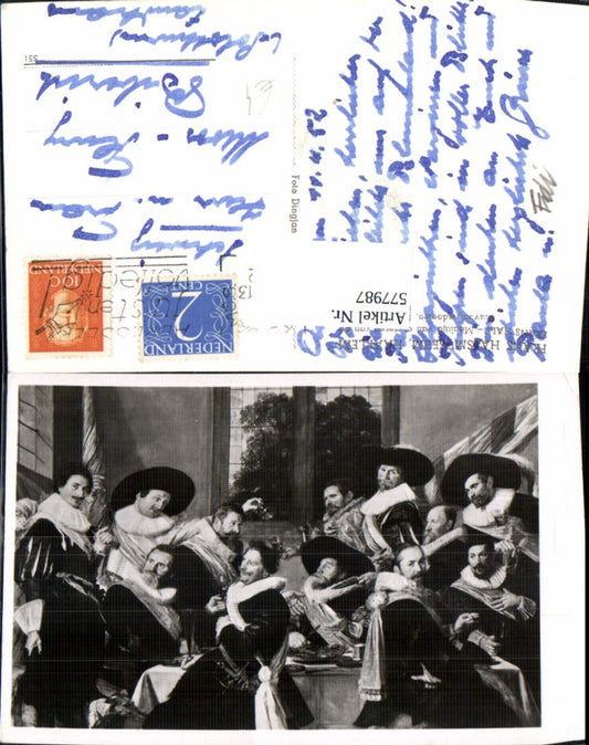 577987,Frühe Neuzeit Frans Hals Museum Haarlem Maaltijd van officieren van de St Jorisdoelen 1627