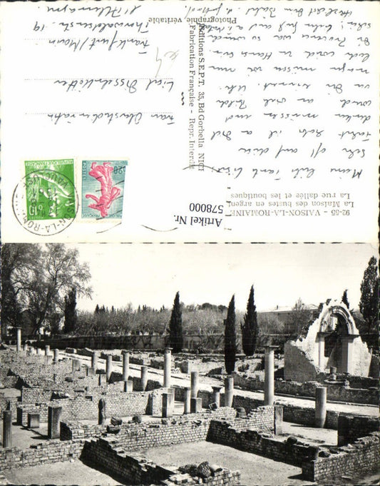 578000,Vaison-La-Romaine La Maison des bustes en argent Archäologie Ausgrabung