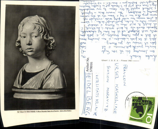 578016,Büste Busto di un Fanciullo Andrea Della Robbia Firenze Museo Nazionale Archäologie Ausgrabung