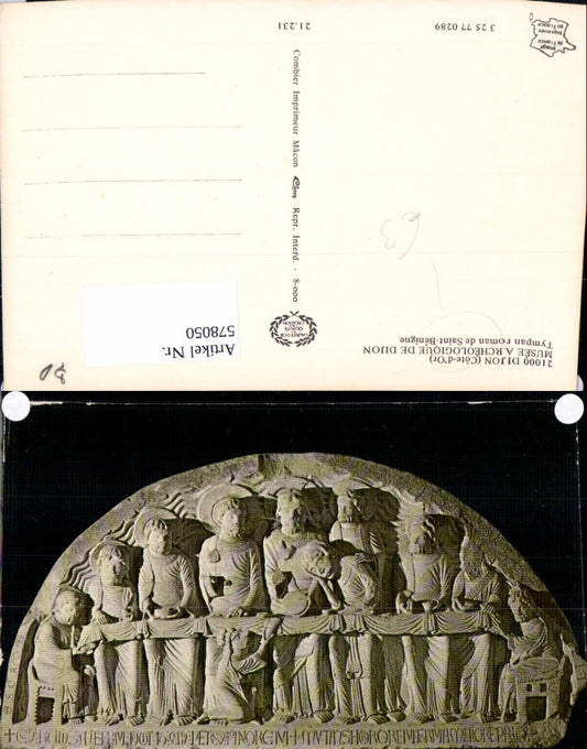 578050,Dijon Musee Archeologique Tympan roman de Saint-Benigne Archäologie Ausgrabung