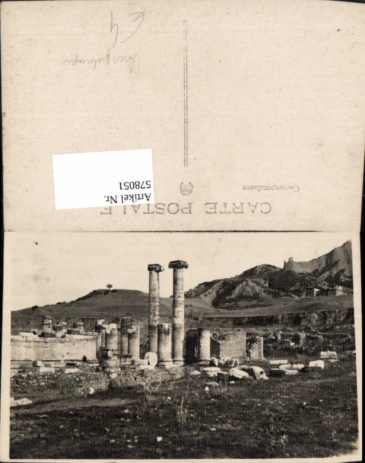 578051,Foto Ak Tempel Ruine Archäologie Ausgrabung
