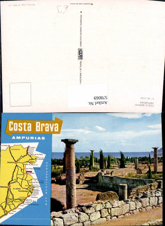 578069,Costa Brava Ampurias Spain Tempel Ruine Griechische Kolonie Archäologie Ausgrabung