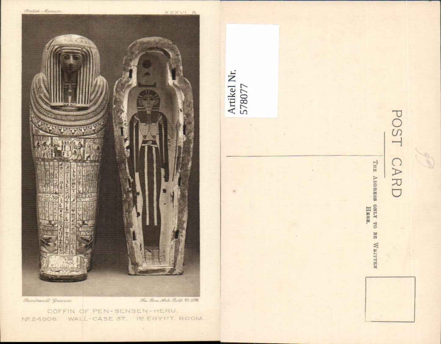 578077,Coffin of Pen-Sensen-Heru Ägyptologie Archäologie Ausgrabung