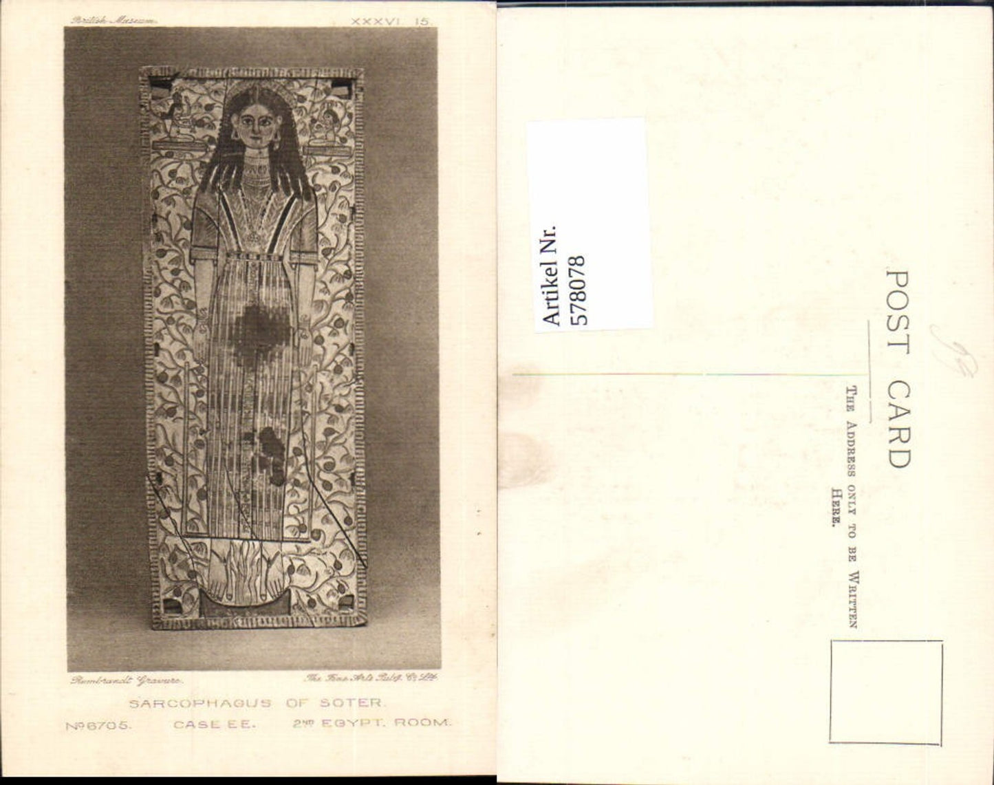 578078,Sarcohagus of Soter Sarkophag Ägyptolgie Archäologie Ausgrabung