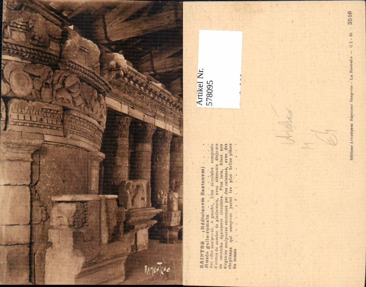 578095,Saintes Monuments romains Archäologie Ausgrabung