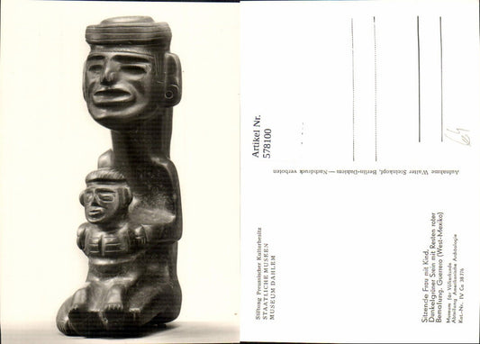 578100,Sitzende Frau m. Kind Guerrero Mexiko Völkerkunde Berlin Dahlem Archäologie Ausgrabung