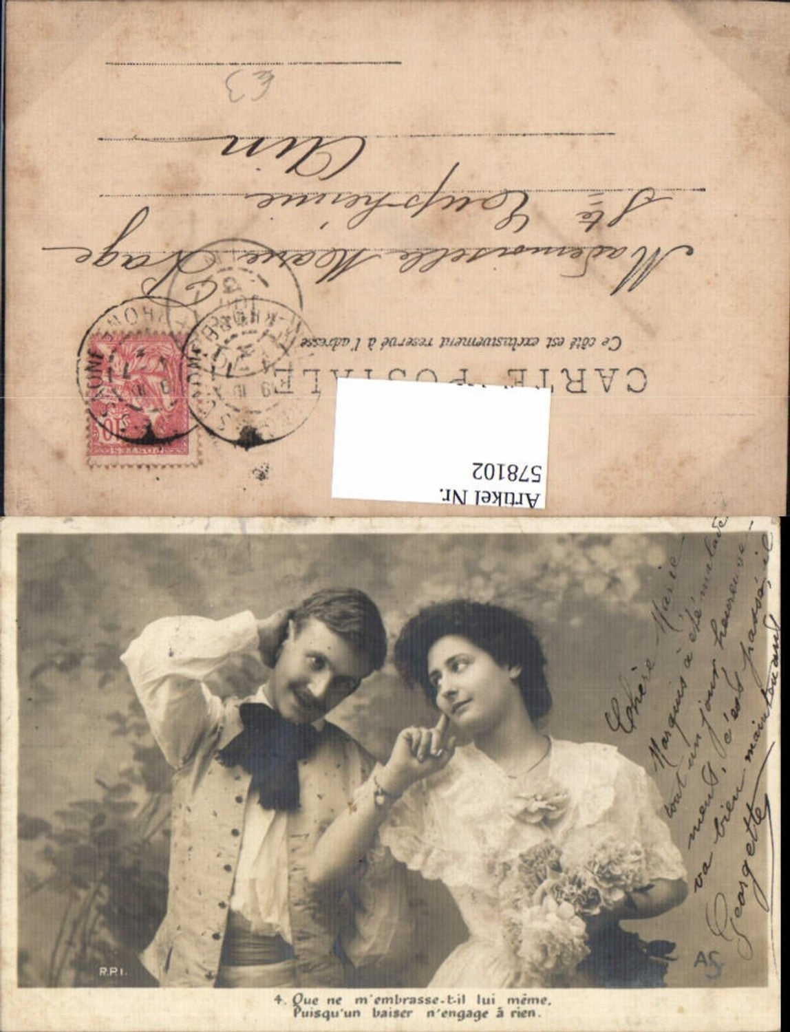 578102,Liebe Paar Verliebter Blick Text France
