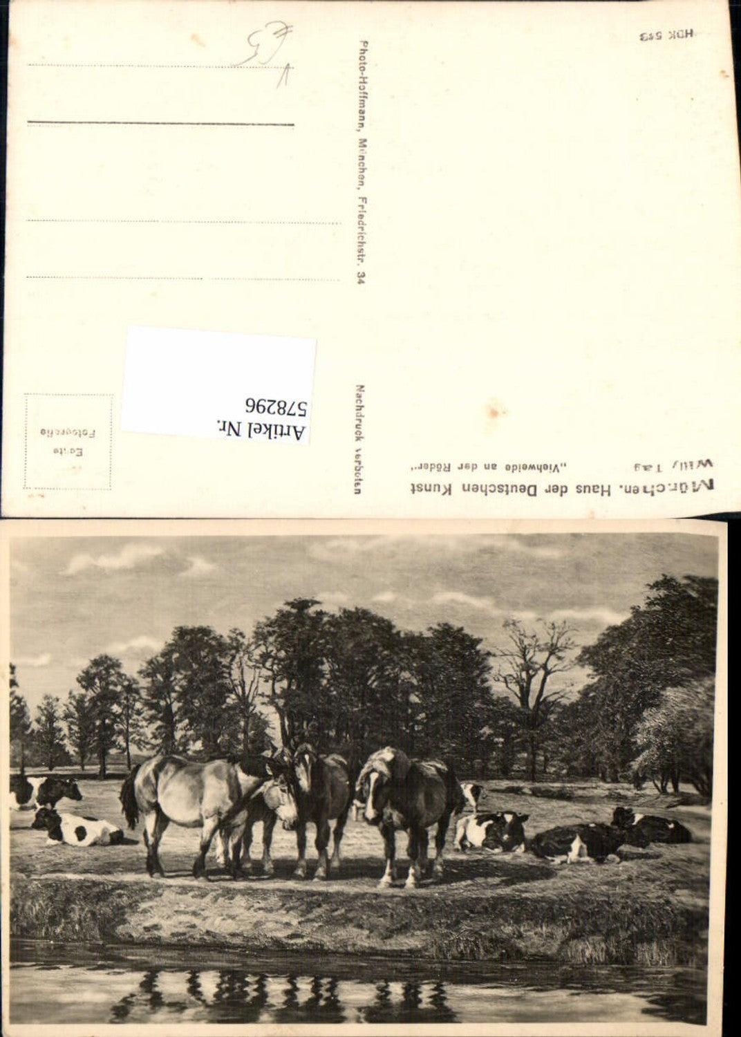 578296,Künstler AK Willy Tag Haus der Deutschen Kunst HDK 548