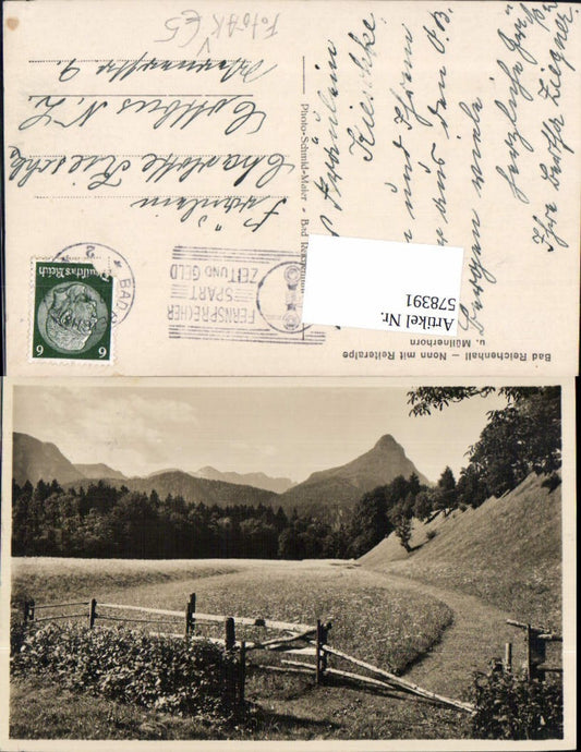 578391, Photo Ak Bad Reichenhall Nonn with Reiteralpe and Müllnerhorn pub Photo Schmid-Maier