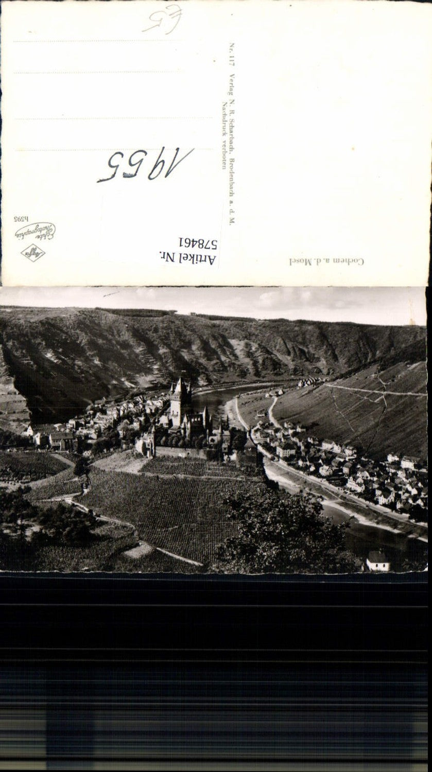 578461,Foto Ak Cochem a. d. Mosel Ansicht