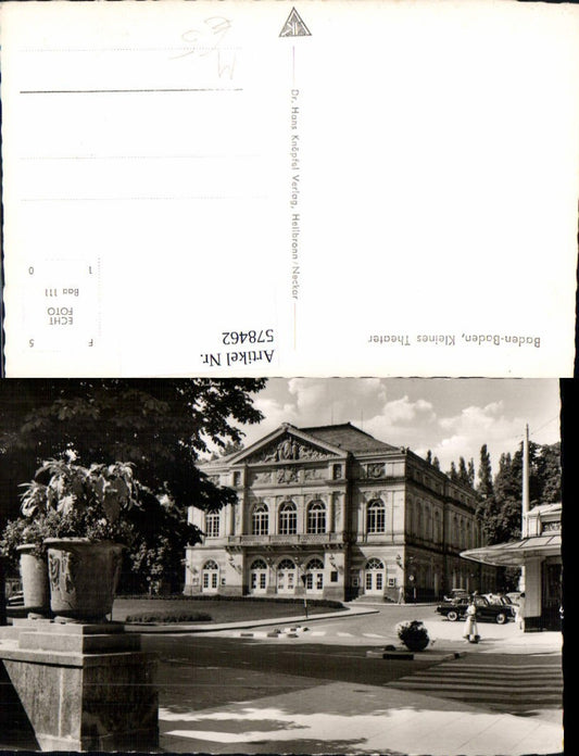 578462, Photo Ak Baden-Baden Small Theatre