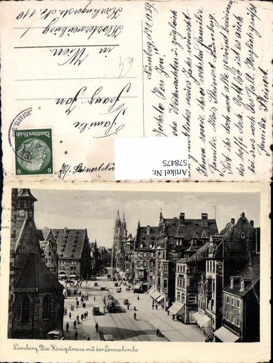 578475,Nürnberg Königstrasse m. d. Lorenzkirche