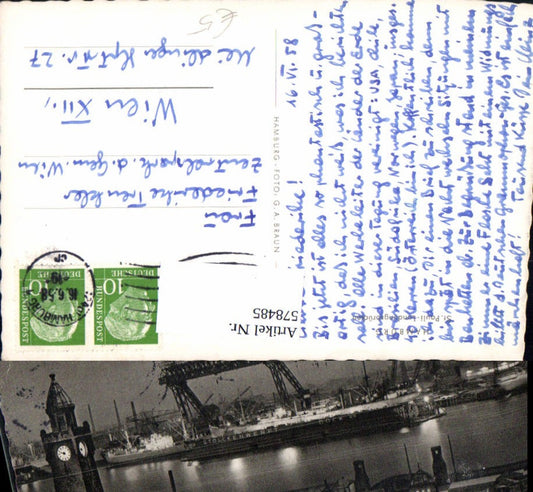 578485,Hamburg St Pauli Landungsbrücken beleuchtet