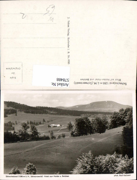 578488, Oberried Schauinsland Black Forest View of Halden Hotel and Belchen