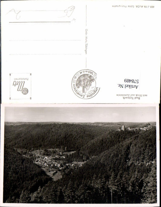 578489, Photo Ak Bad Teinach-Zavelstein with view of Zavelstein