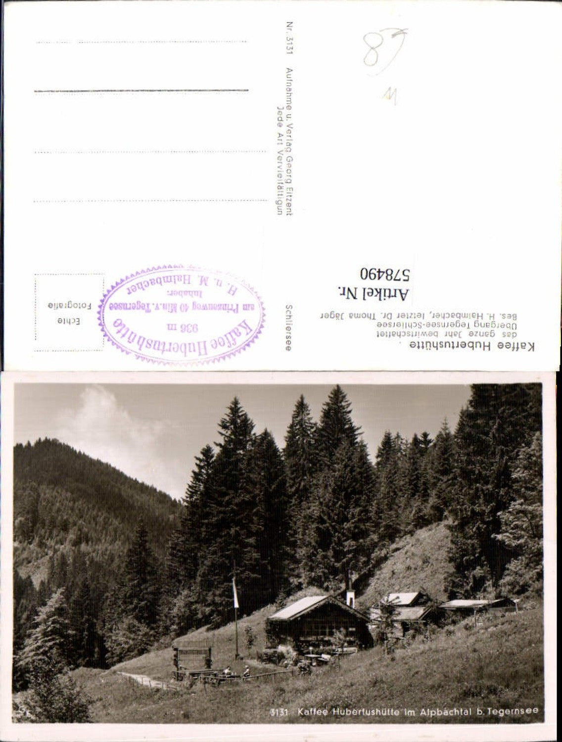 578490,Kaffee Hubertushütte Prinzenweg Fischbachau Tegernsee