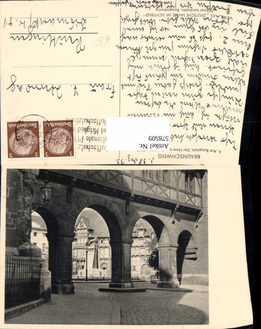 578509,Braunschweig Am Burgplatz Löwendenkmal