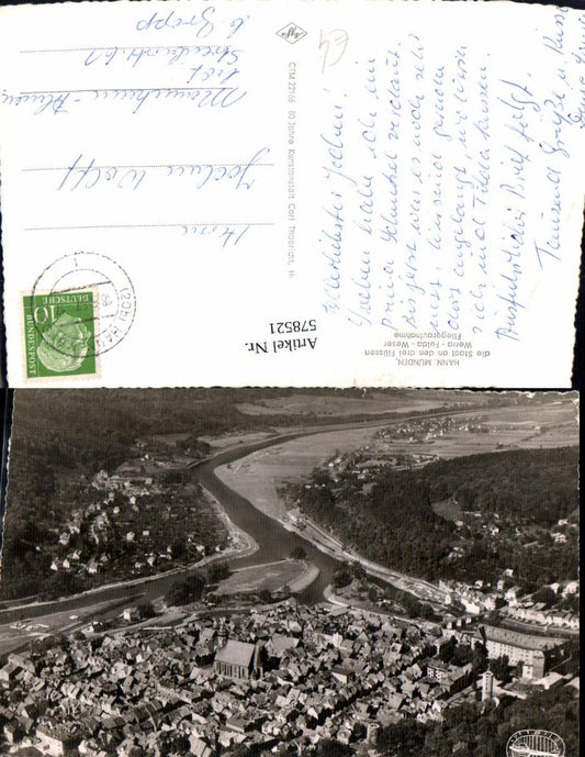 578521,Fliegeraufnahme Hann. Münden