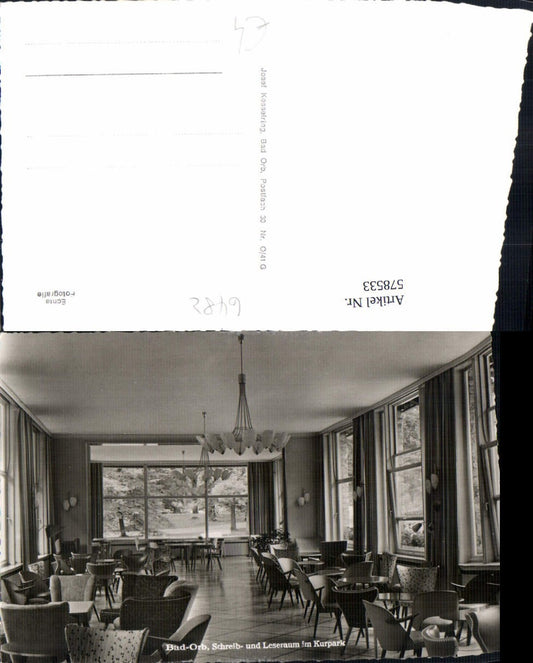 578533,Bad Orb Schreib- u. Leseraum Kurpark Innenansicht