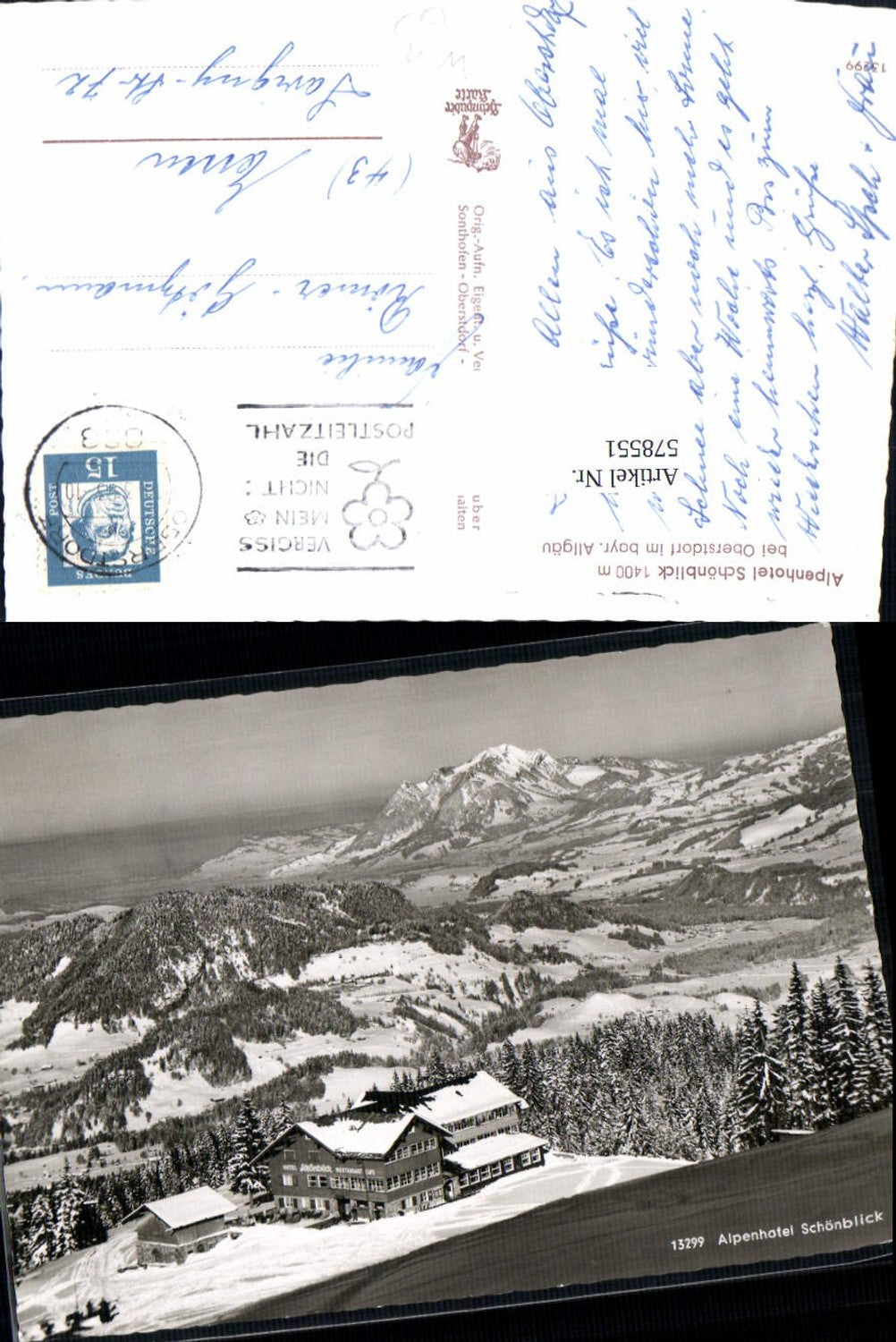 578551,Oberstdorf Allgäu Alpenhotel Schönblick winter view