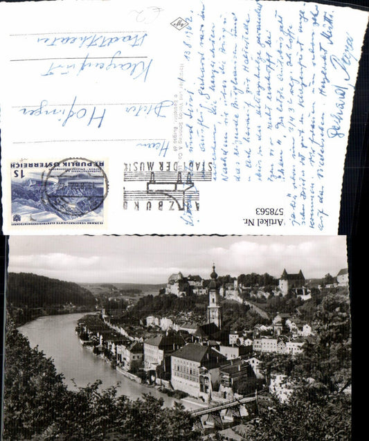 578563, Photo Ak Burghausen ad Salzach view